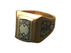 Серебряное кольцо «Отрада» с позолотой